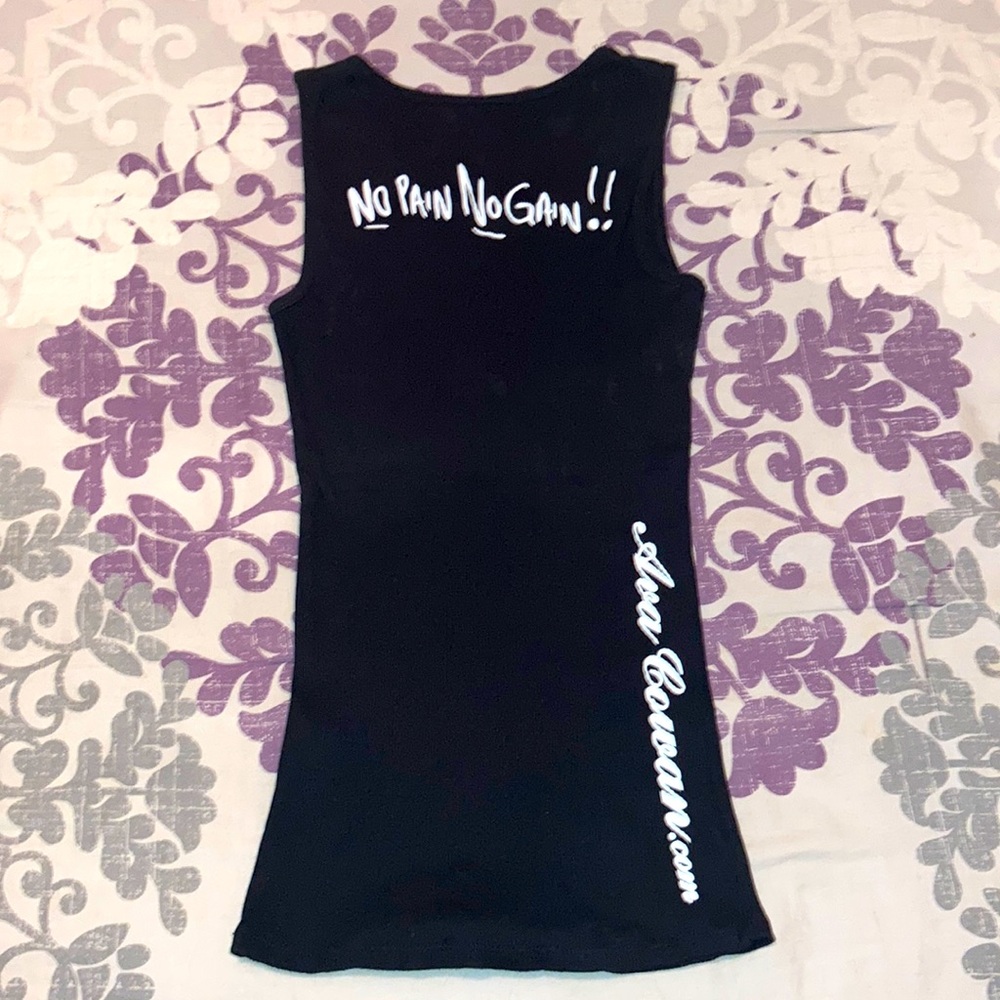 Ribbed Stretchy Tight Tank “NO PAIN NO GAIN”!!💪🏼